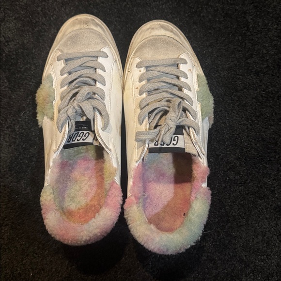 Golden Goose Colorful Fur-Lined Sneakers - Picture 1 of 3